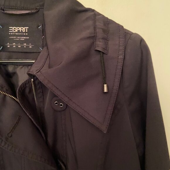 ESPRIT - ZIP/BUTTON FRONT BOMBER JACKET - Picture 6 of 8